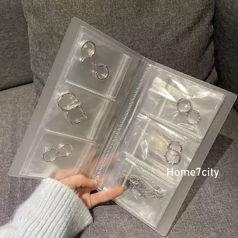 Anti-Oxidation Jewelry Storage Bag Desktop Drawer Organizer Transparent Necklace Bracelet Ring Holder Jewelry Organizer Boxes