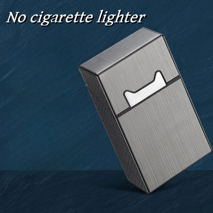 Cigarette Case with Lighter 2 in 1 USB Rechargeable Flameless Windproof Electric Lighter Cigarettes Box for Smoking Accessories