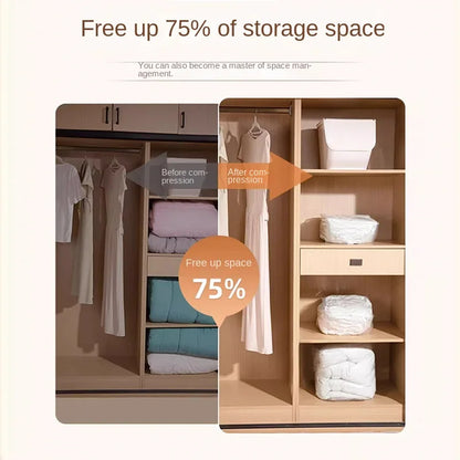 Vacuum Compression Bag Thickened Non-Pumping Pressing Stereo Storage Bag Clothes Quilt Quilt down Jacket Storage Bag #4161