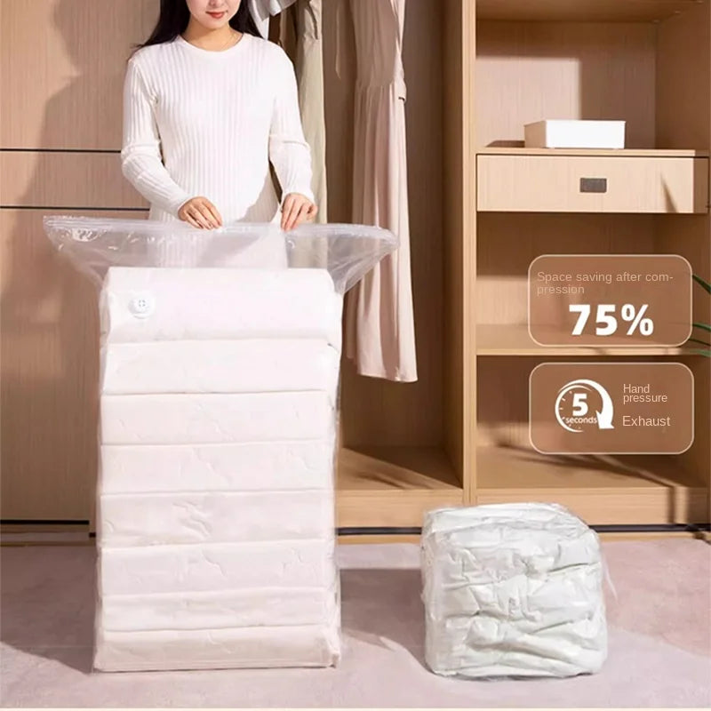 Vacuum Compression Bag Thickened Non-Pumping Pressing Stereo Storage Bag Clothes Quilt Quilt down Jacket Storage Bag #4161