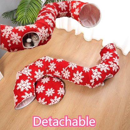 Red Christmas Cat Bed