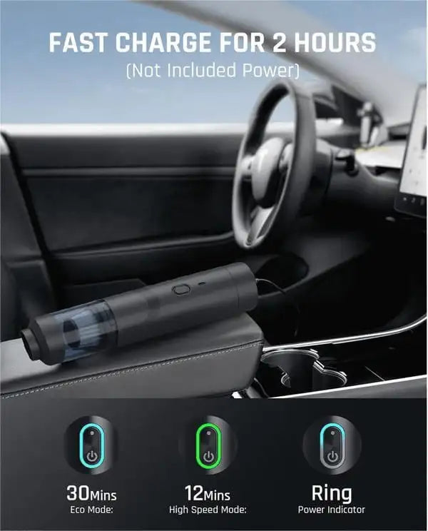 Fanttik Slim V8 Mate/V8 Apex Portable Cordless Car Vacuum 12000Pa/30Aw Robustclean Mini Vacuum with Flexible Hose and Pet Brush