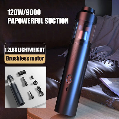 Fanttik Slim V8 Mate/V8 Apex Portable Cordless Car Vacuum 12000Pa/30Aw Robustclean Mini Vacuum with Flexible Hose and Pet Brush