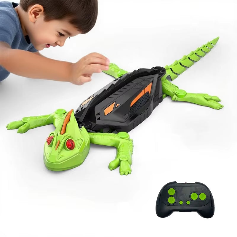 RC Wall Crawler Gecko Rechargeable Remote Control Cockroach Robot Kids Toys ﻿Climbs up Walls for Prank Toys Games Halloween Gift