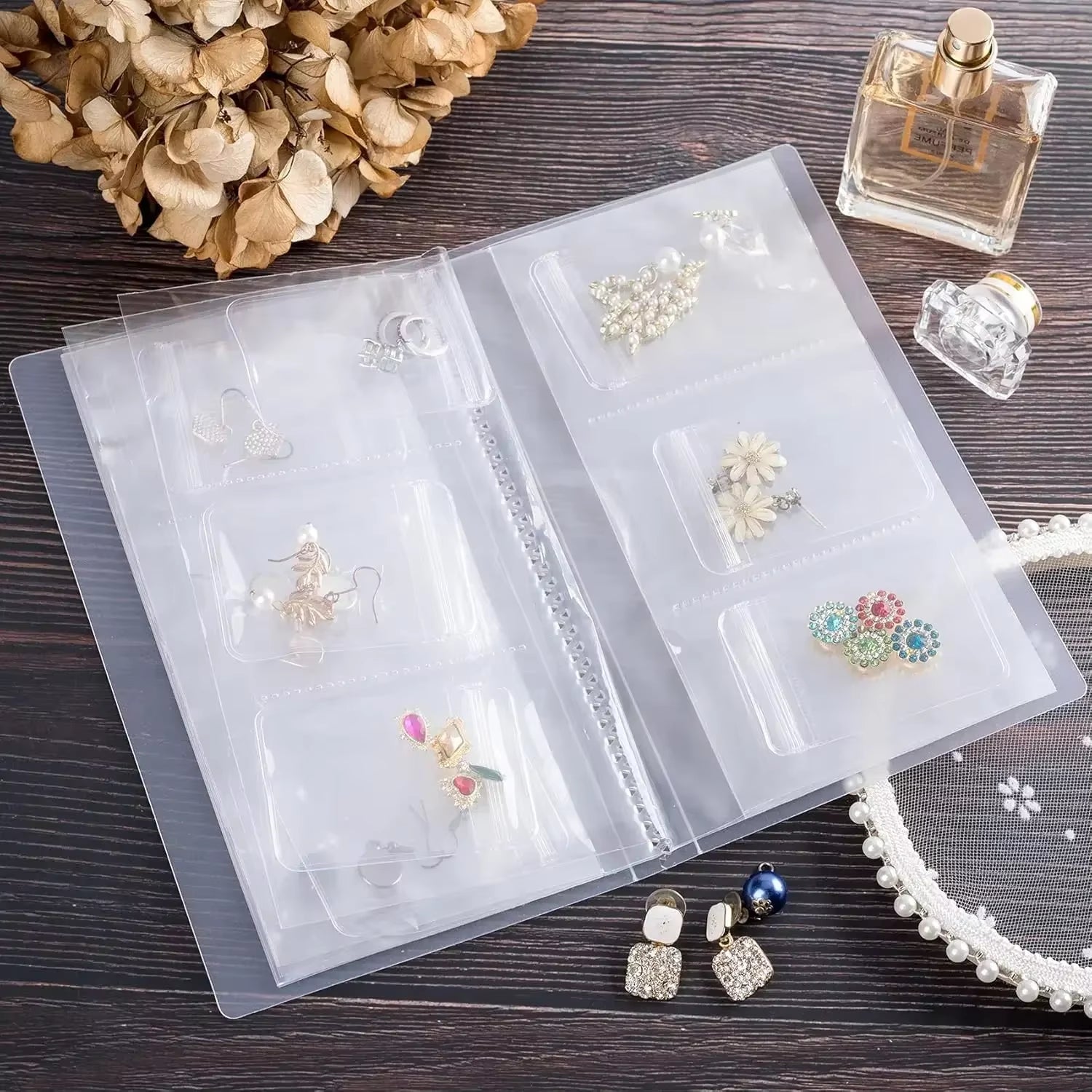 Anti-Oxidation Jewelry Storage Bag Desktop Drawer Organizer Transparent Necklace Bracelet Ring Holder Jewelry Organizer Boxes